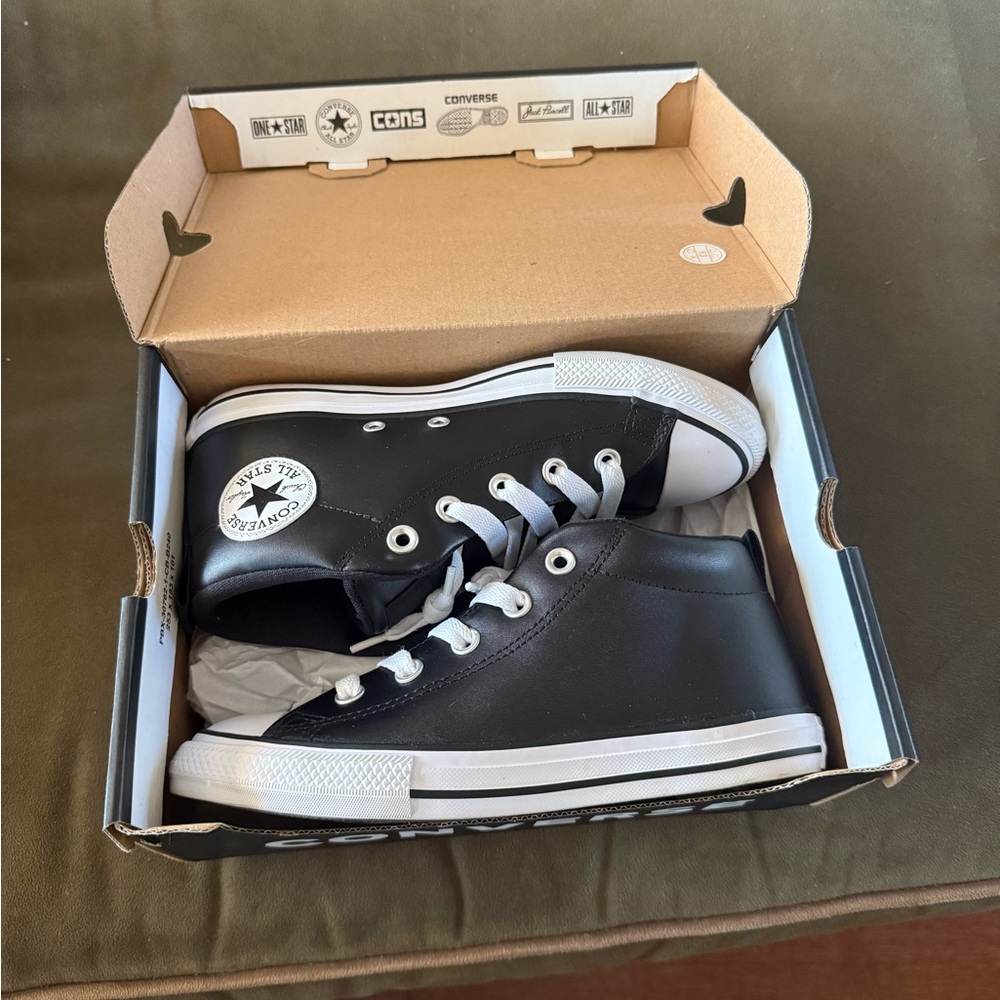Converse Black and White High-Top Sneakers